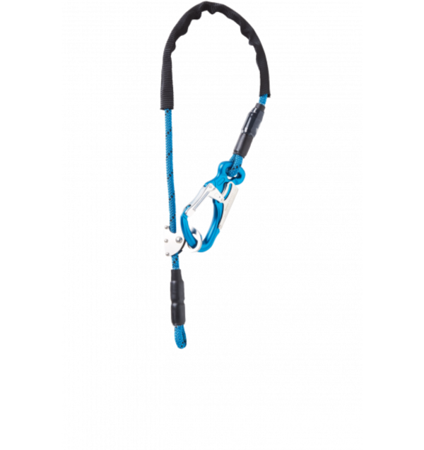 Equa R Adjustable Lanyard - 1 Tango Blue Karabiner - 1 boucle cossée